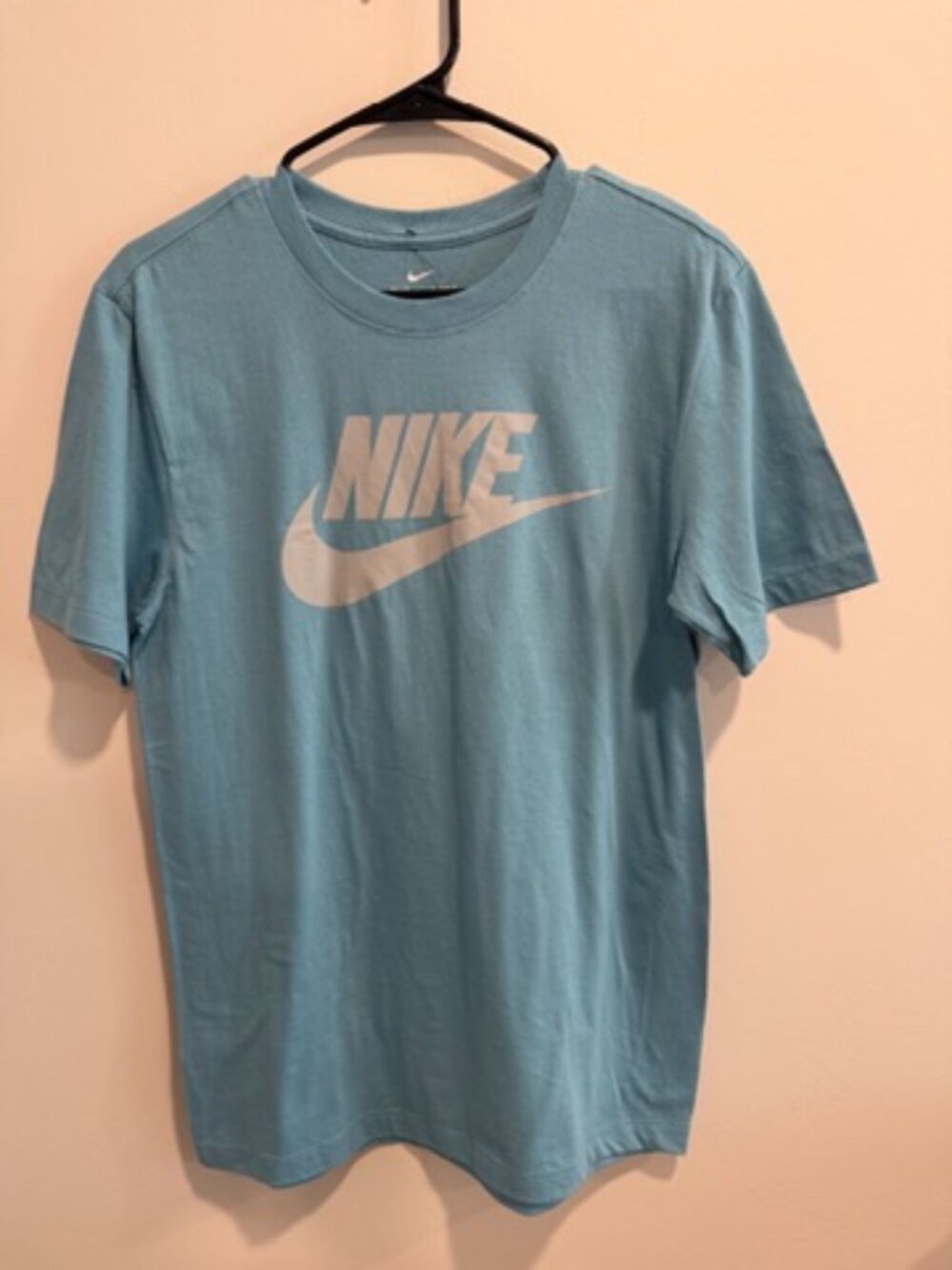 Nike NWT Sportswear Graphic Tee Blue/White - Size Small (Fits Petite / Youth XL)